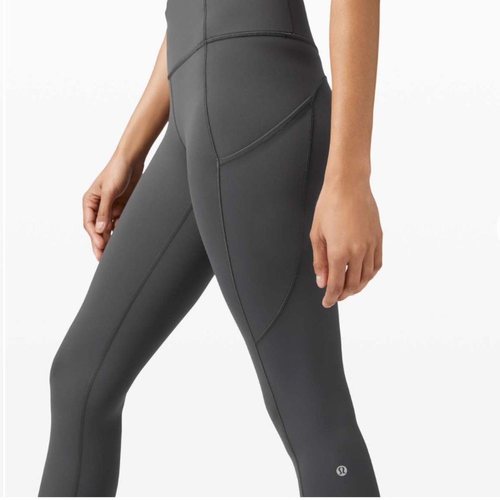 Lululemon Fast and Free High-Waisted Grey Legging